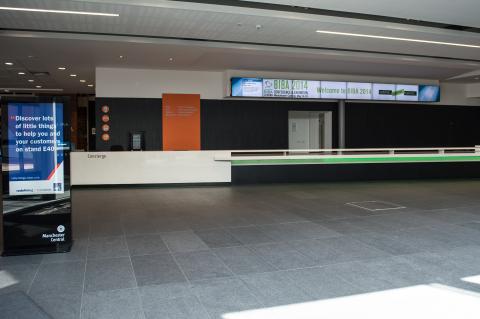 Charter foyer (registration desk)