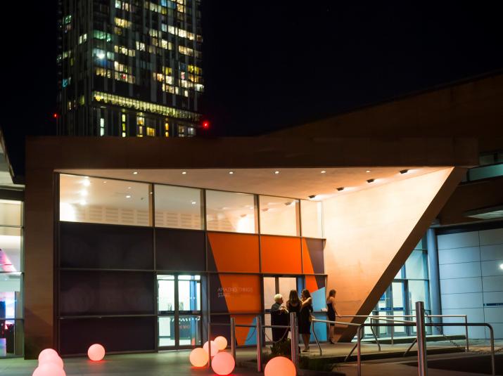 Charter foyer entrance - night