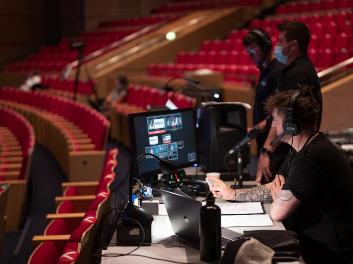 Live from the Auditorium production desk