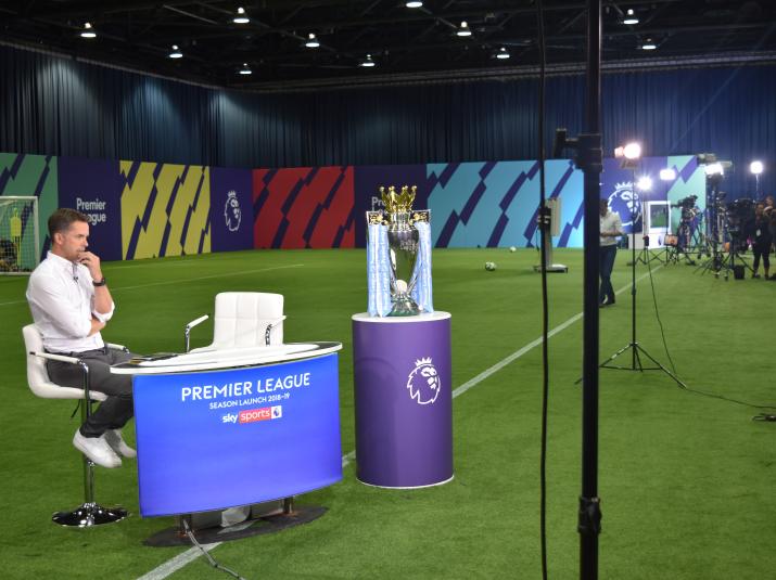 Premier League Launch Presenter Desk - Exchange Hall