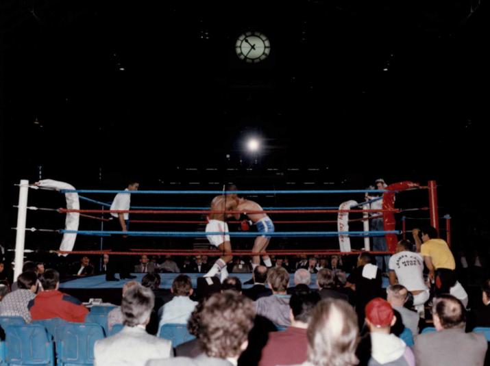 Boxing match in Central Hall