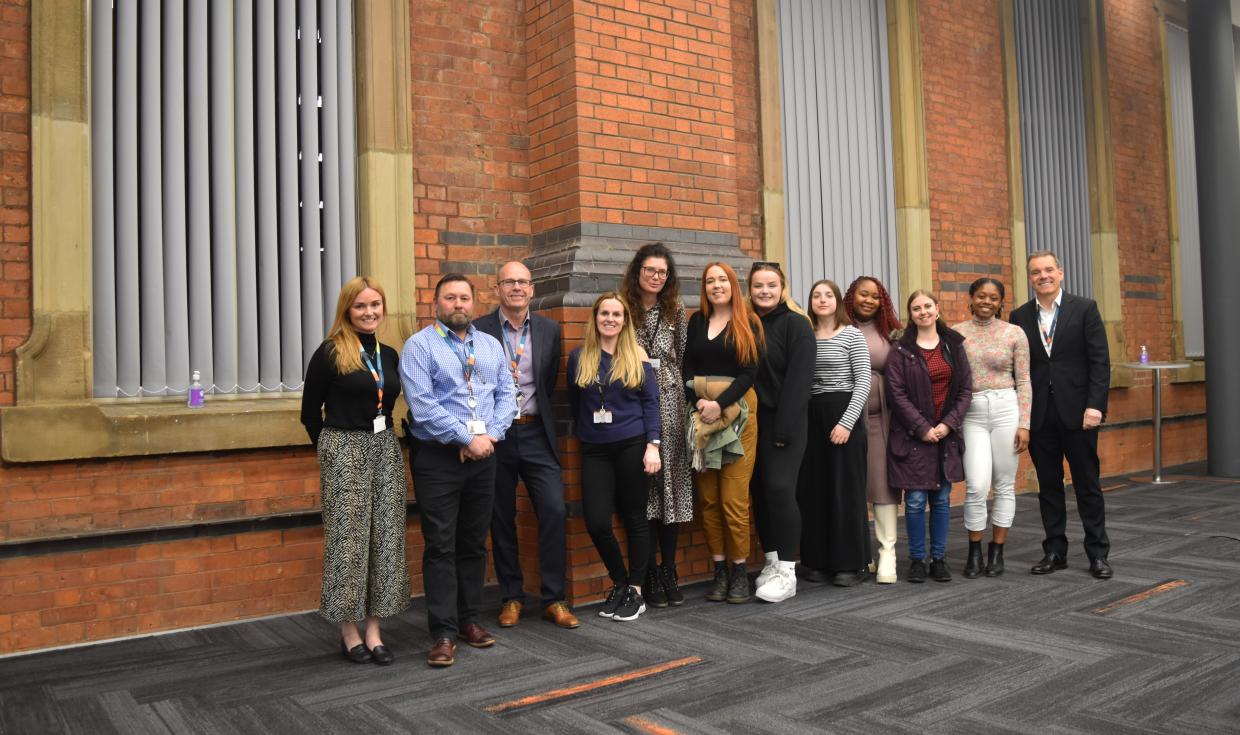 MMU sustainability visit - group shot